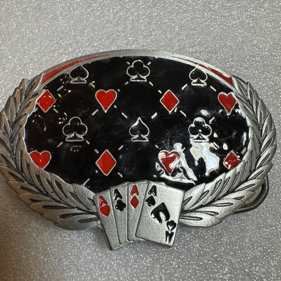 Great American Products Other - Great American Products 2008 Playing‎ Cards Poker Ace Belt Buckle
